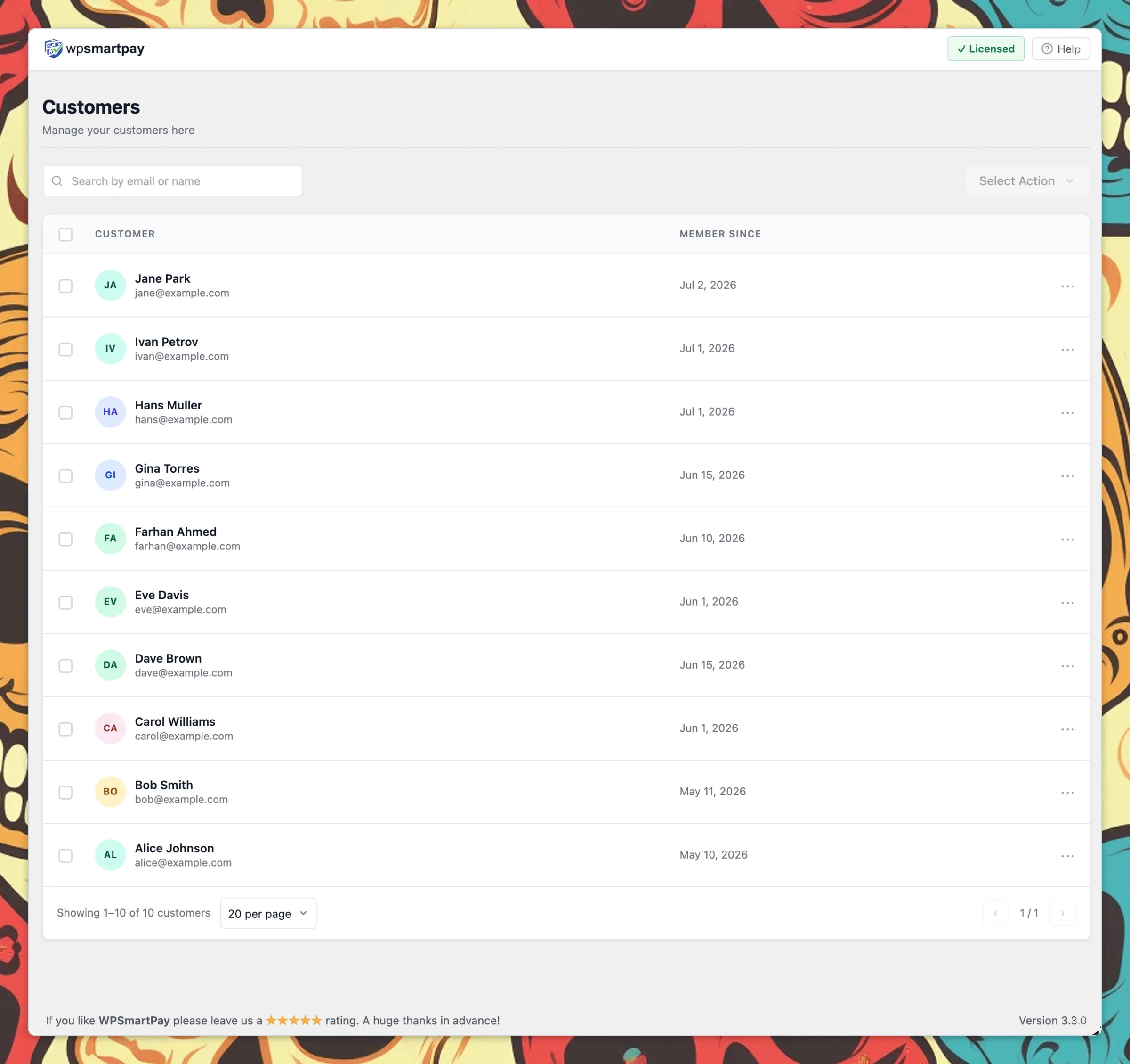 WP Smart Pay 3.0 Unified Customer Profiles & Management