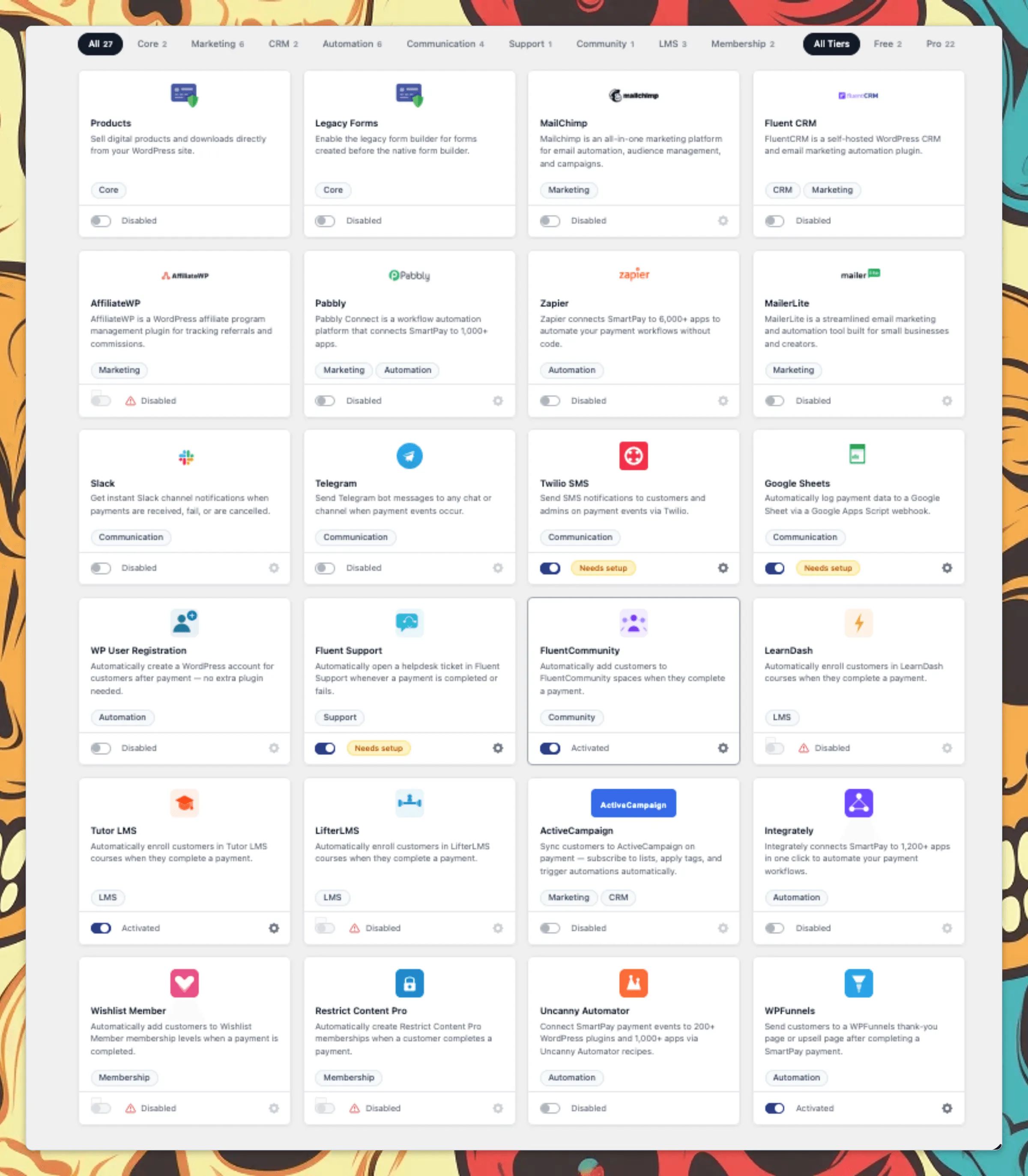 WP Smart Pay 3.0 25+ Integrations & Automation Ecosystem
