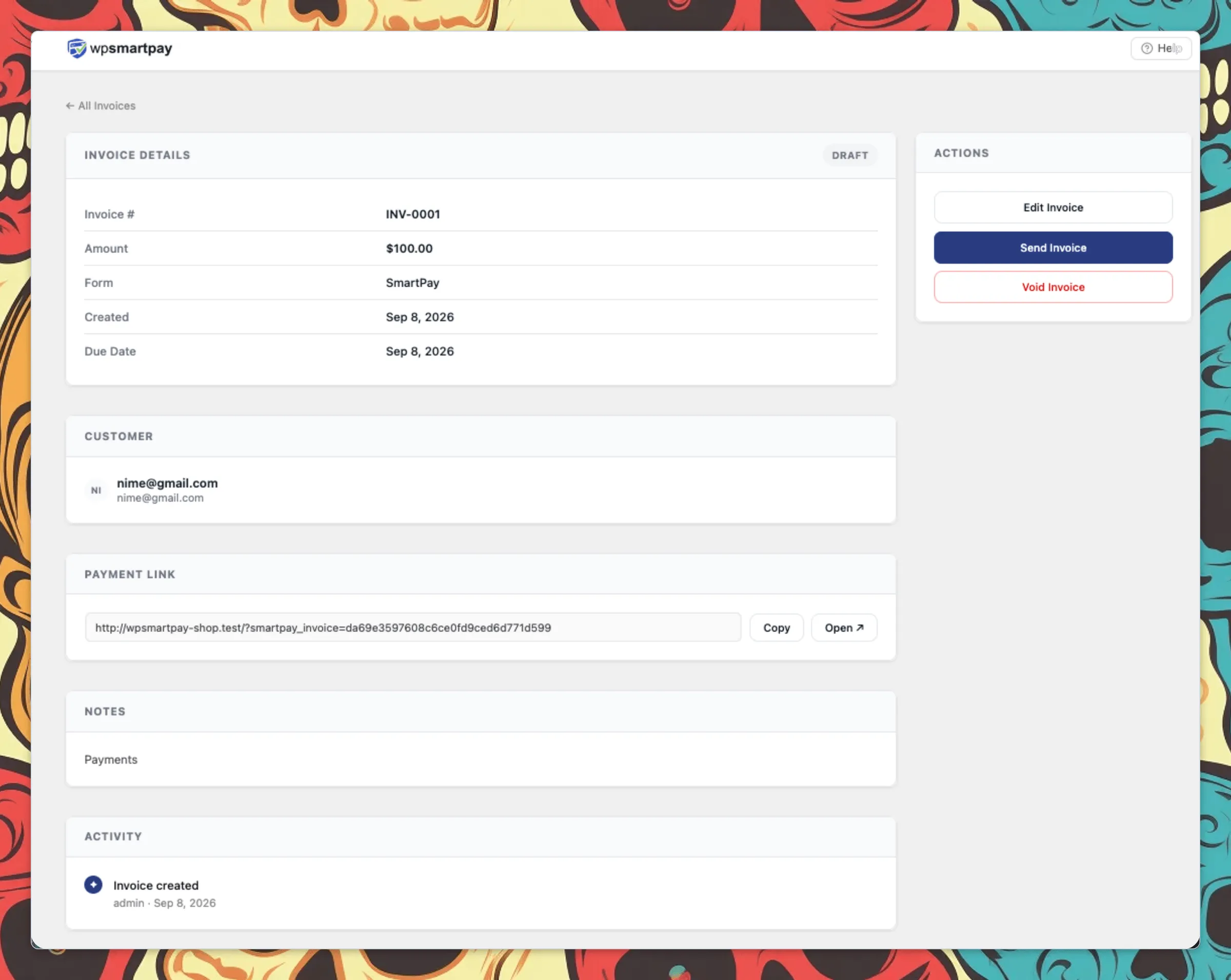 WP Smart Pay 3.0 Direct Client Invoicing Engine
