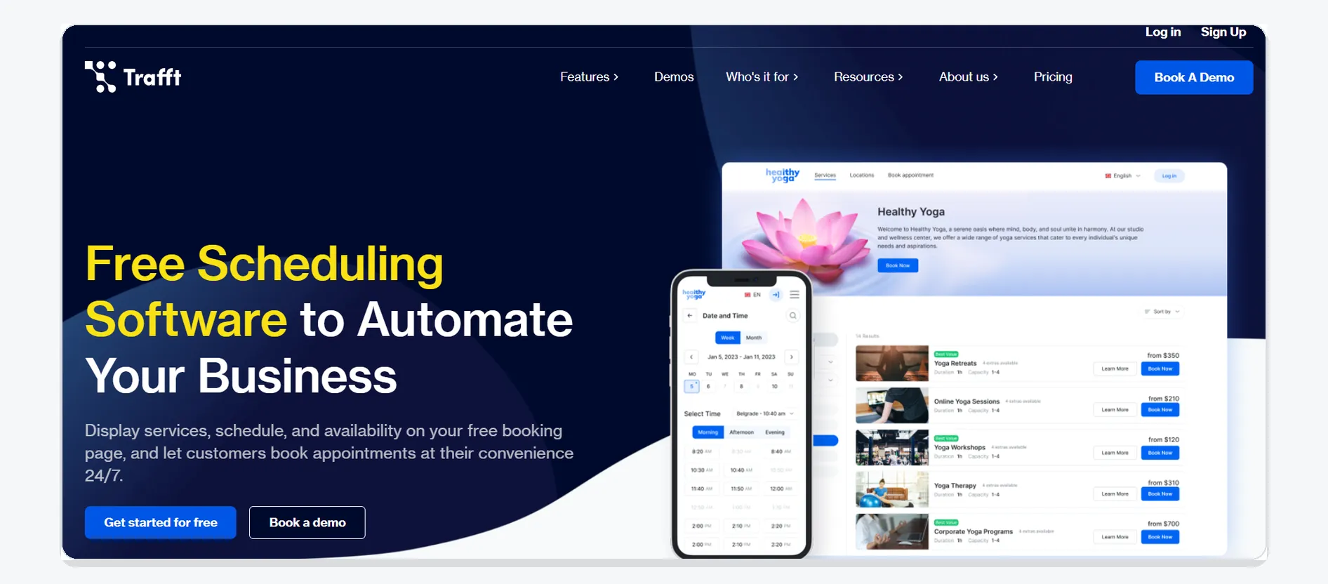 Trafft Service and Multi-Location Booking Software