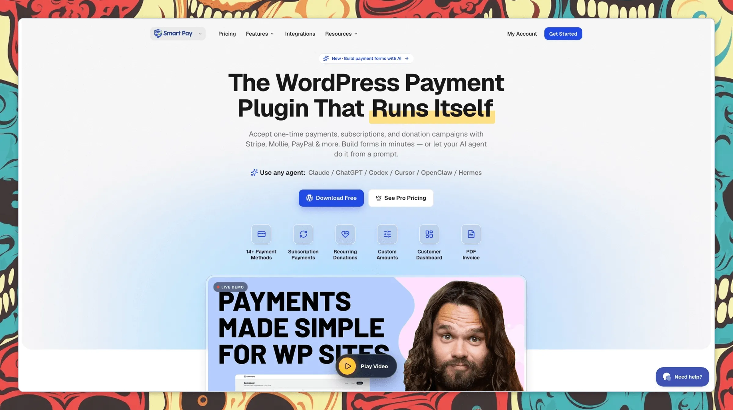 WP Smart Pay 3.0 Homepage