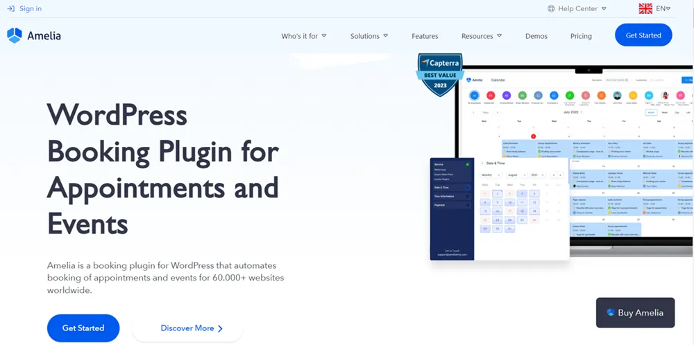 Amelia WordPress Booking Plugin