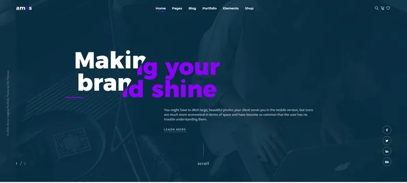 Amos wp theme