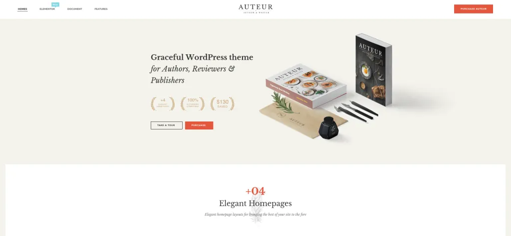 Auteur Best Bookstore WordPress Theme