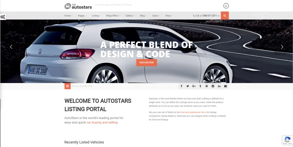 Auto Stars Wp Theme