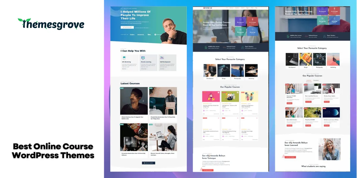 Best Online Course WordPress Themes