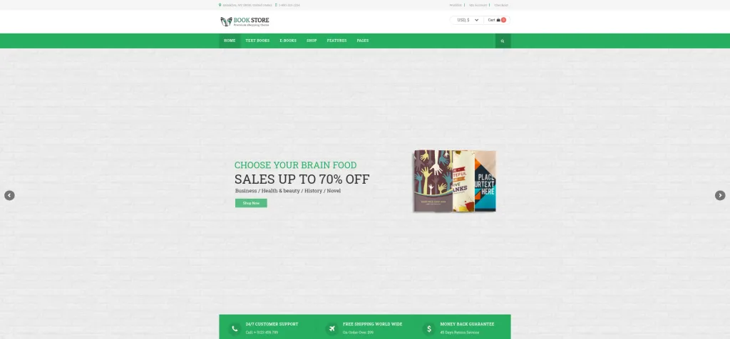 Book Store WordPress Theme