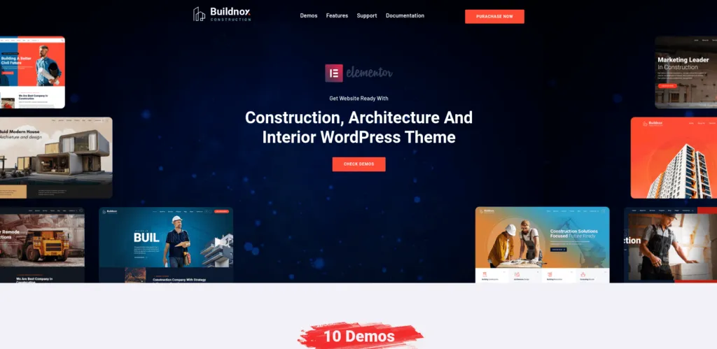Buildnox WordPress Construction Company Theme
