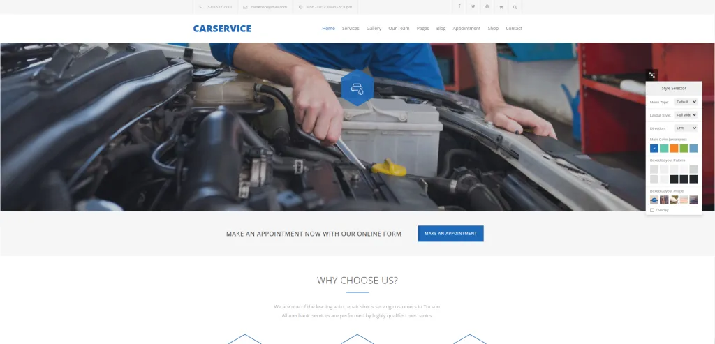 Car Service Wp Theme