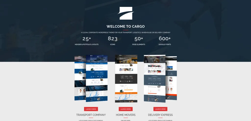Cargo Wp Theme