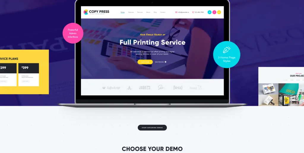 CopyPress Graphic Design WordPress Themes