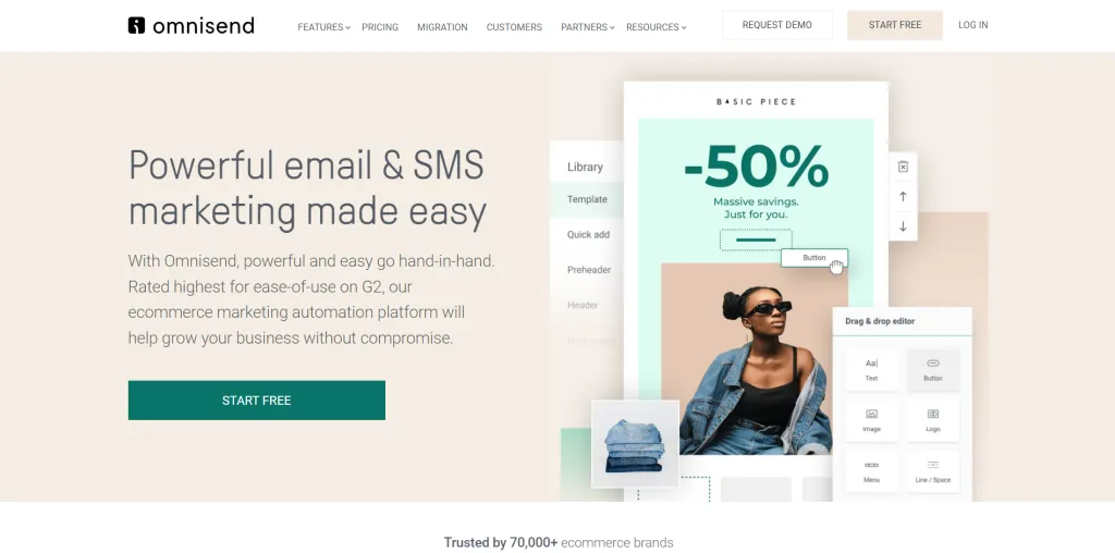 Ecommerce Email Marketing And SMS Platform Omnisend 1024x508