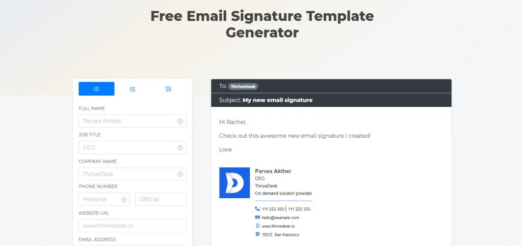 free email signature generator