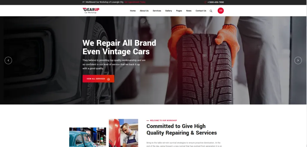 GearUp WordPress theme
