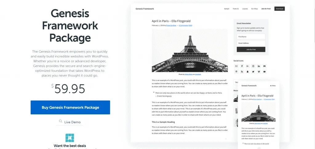 Genesis Framework By StudioPress 1024x486
