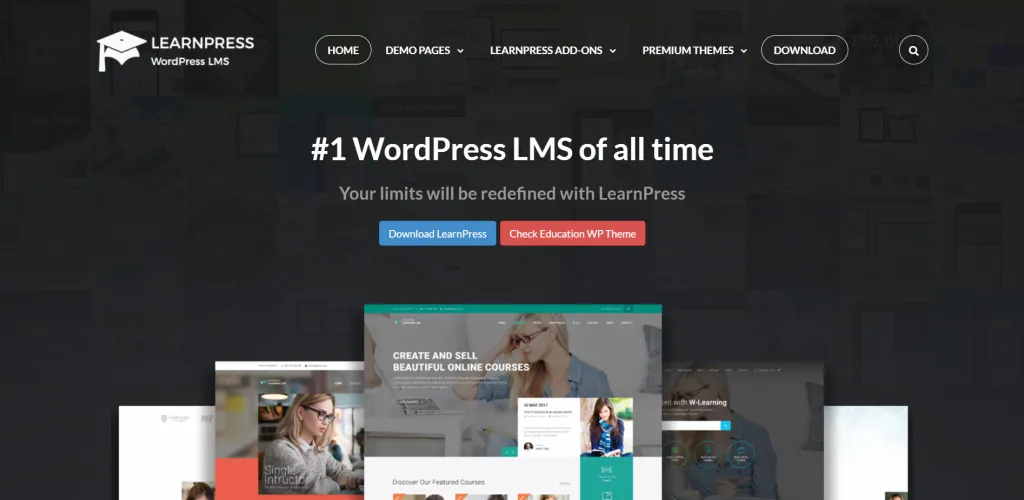 Home Demo LearnPress WordPress LMS Plugin 1024x500