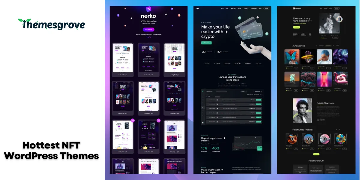 Hottest NFT WordPress Themes