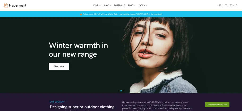 Hypermart Fastest ecommerce WordPress Themes