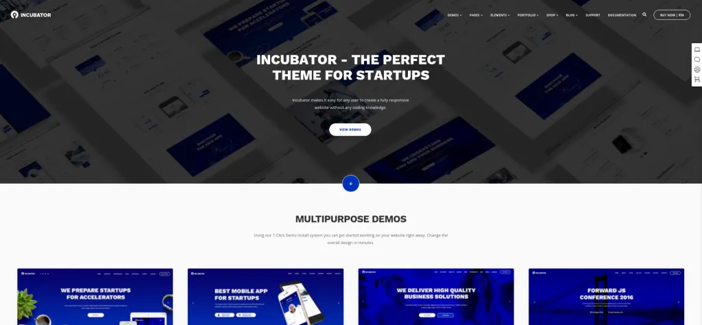 Incubator WordPress Theme