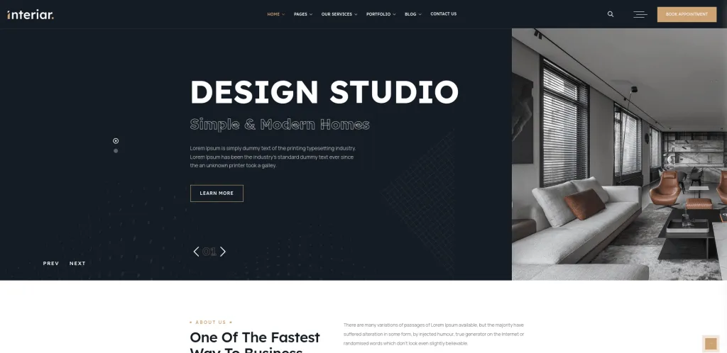 Interiar WordPress Theme