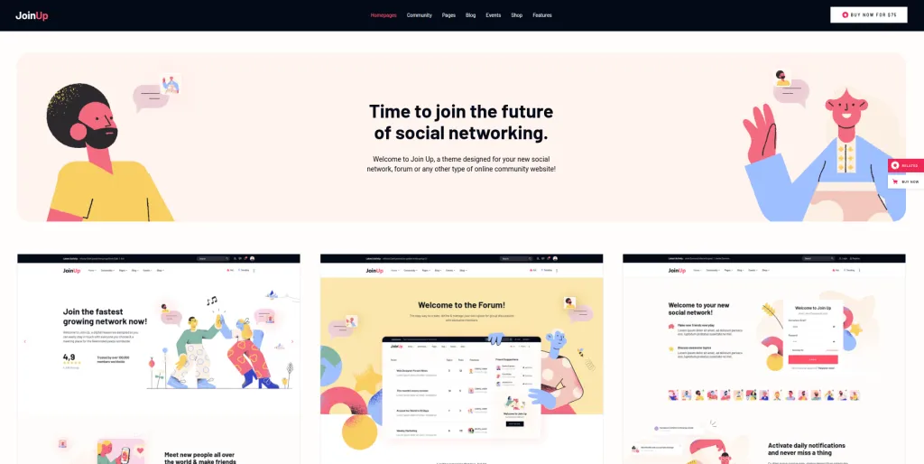 Join Up Community WordPress Themes