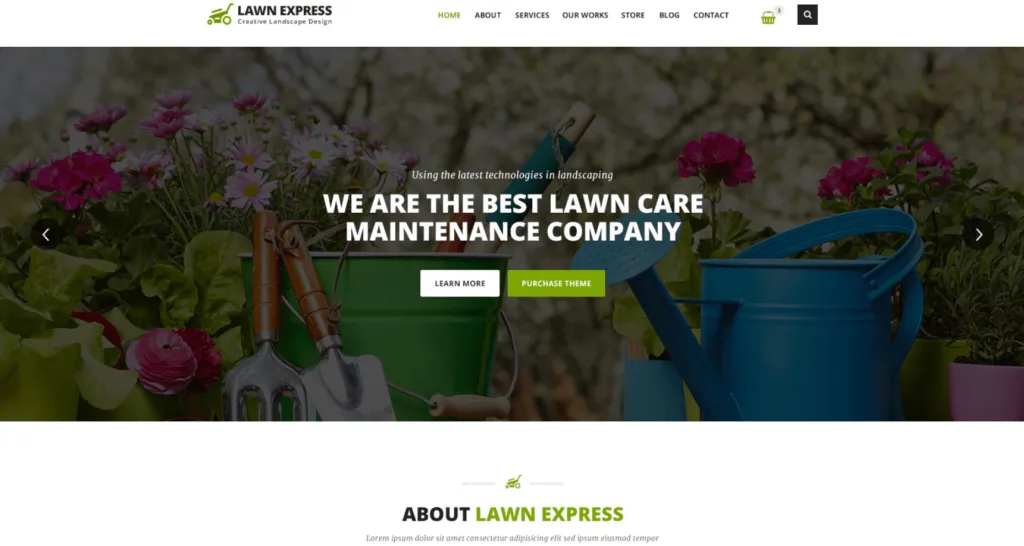 Lawn Express Theme