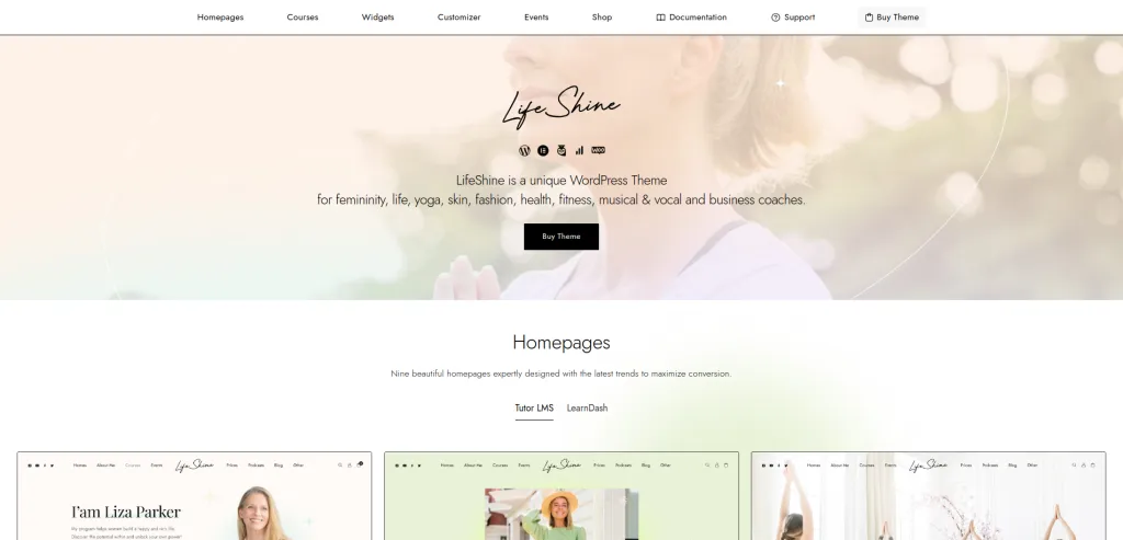LifeShine WP Theme