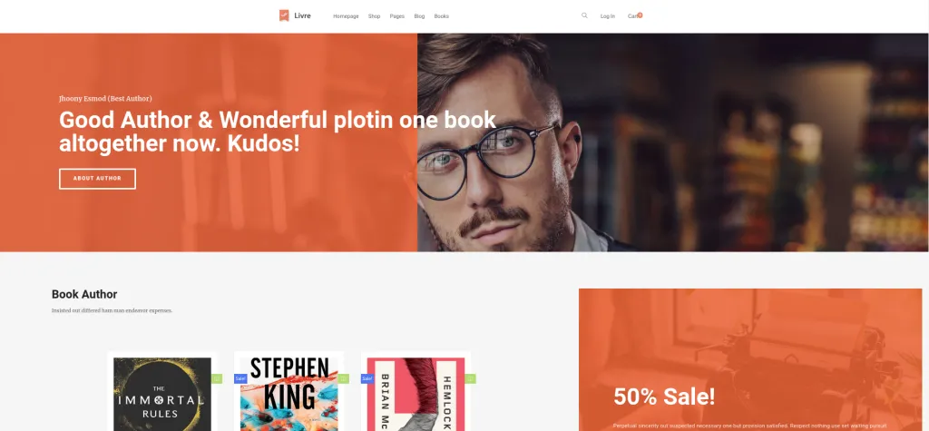 Livre Bookstore WordPress Themes