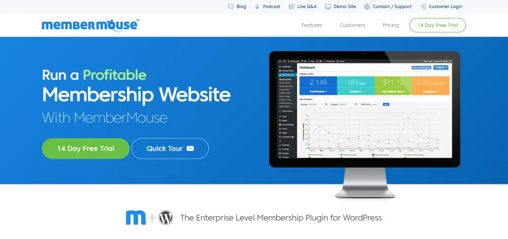 MemberMouse WordPress Membership Plugin 1024x482