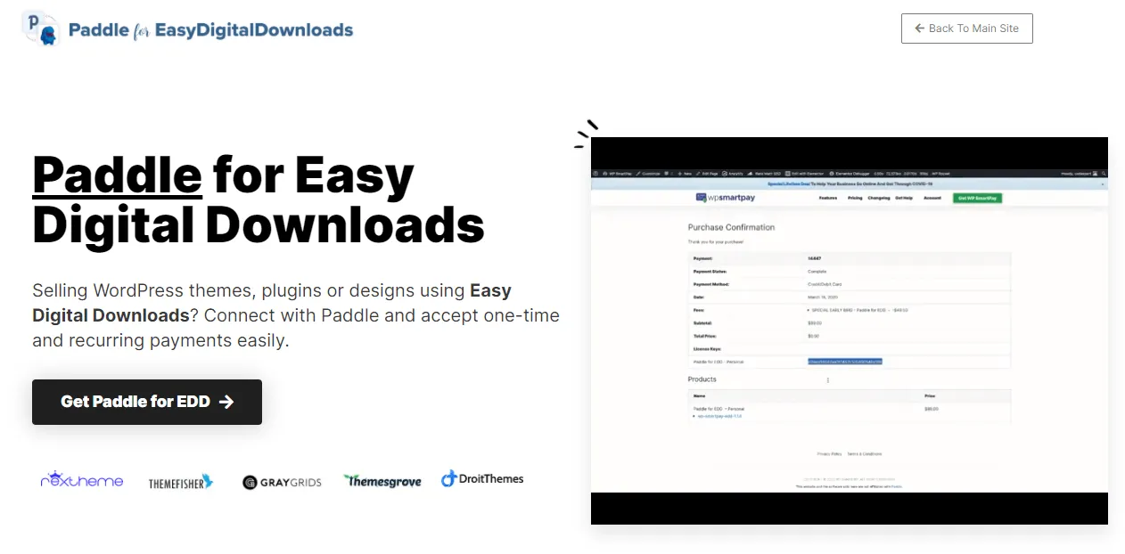 Paddle Payment For Easy Digital Downloads WPSmartPay 1