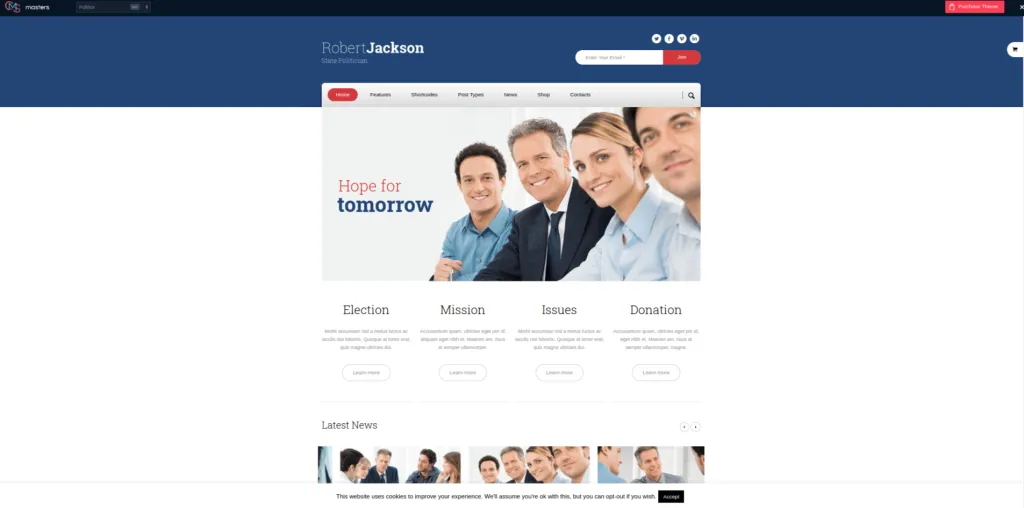 Politics WordPress Theme