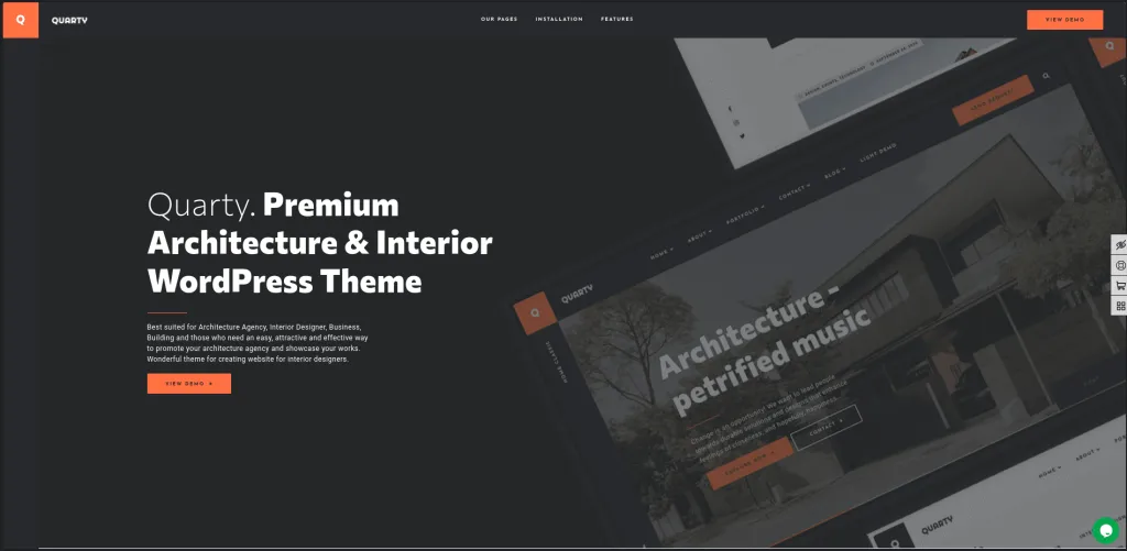 Quarty WordPress Interior Design Themes