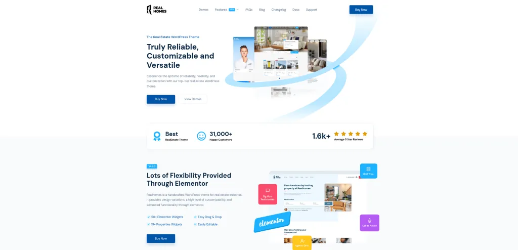 RealHomes Best Property Rental WordPress Themes