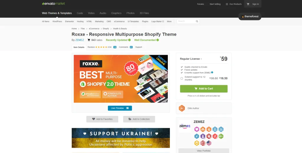 Roxxe Responsive Multipurpose Shopify Theme By ZEMEZ ThemeForest 1024x519
