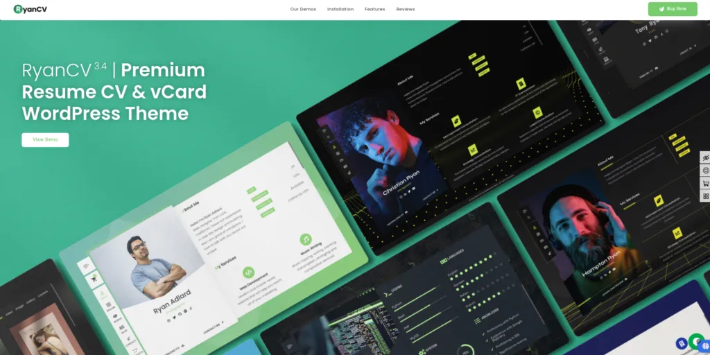 RyanCV WordPress Theme