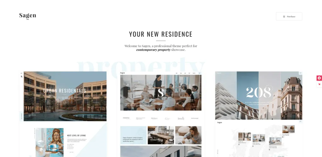 Sagen WordPress Interior Design Themes
