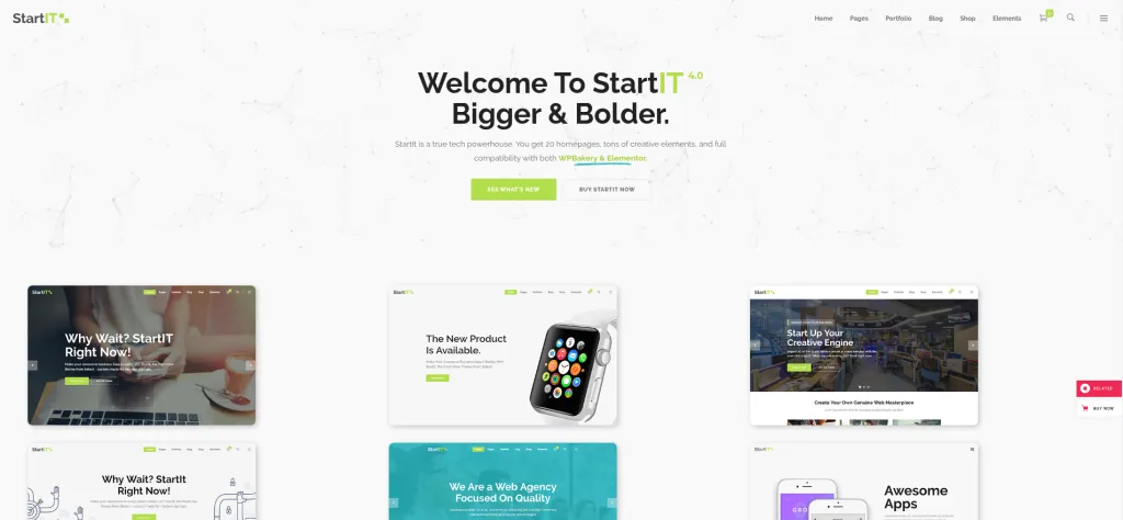 Startit Best Startup WordPress Theme