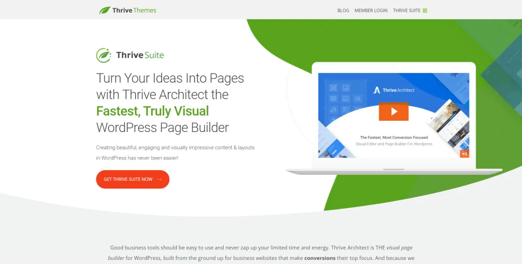 Thrive Architect The WordPress Page Builder For Online Business Creators 1024x518