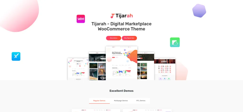 Tijarah WordPress Theme