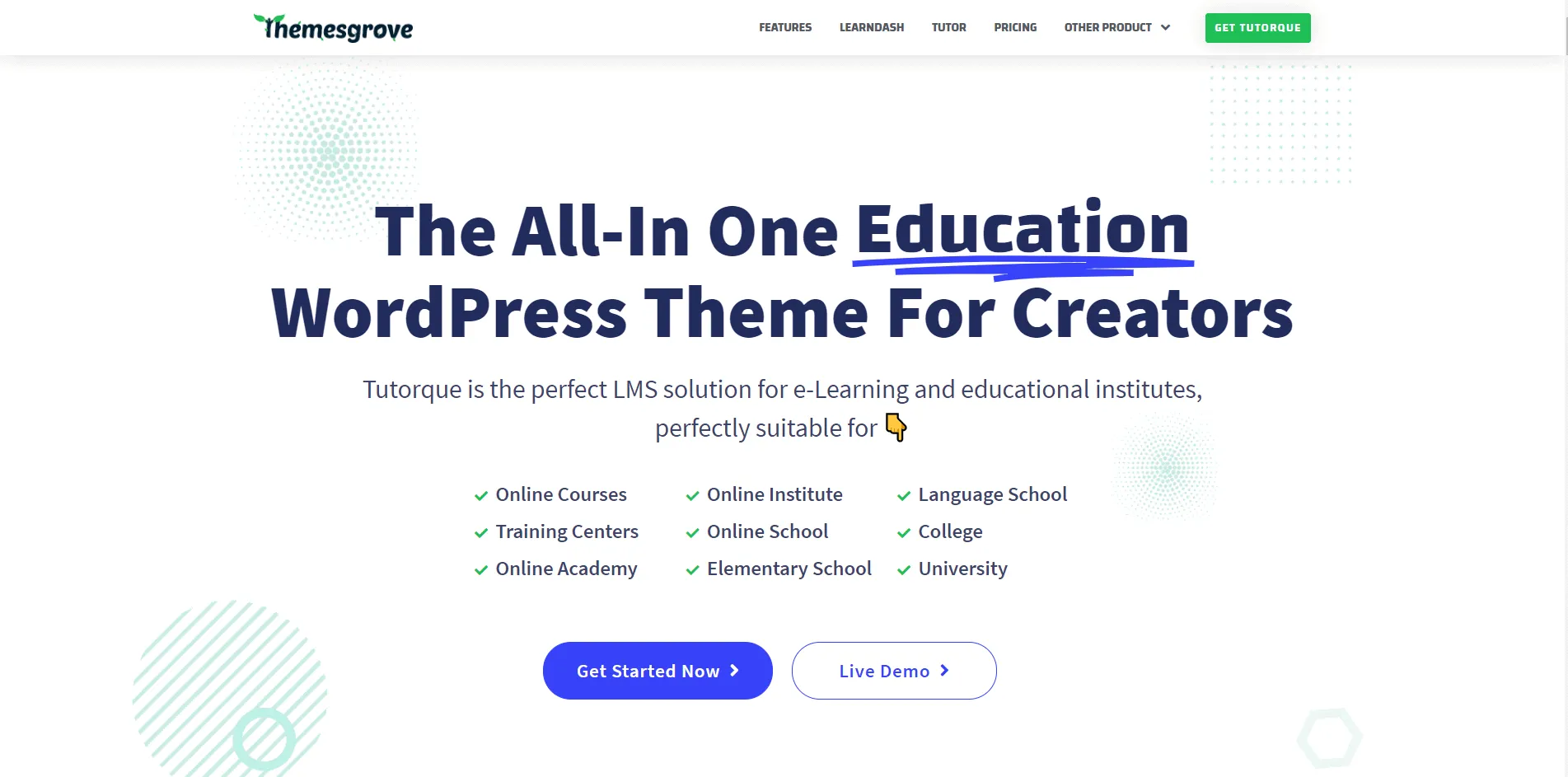 Tutorque Landing Page Themesgrove 2 1