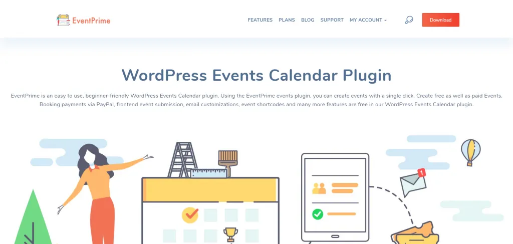 WordPress Events Calendar Plugin By EventPrime 1024x487