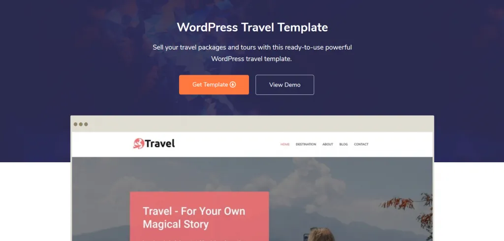 WordPress Travel Theme Template For Agency Cyberchimps 1024x490