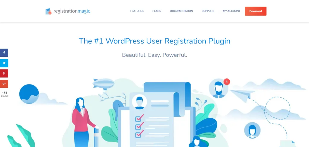 WordPress User Registration Form Plugin RegistrationMagic 1024x487