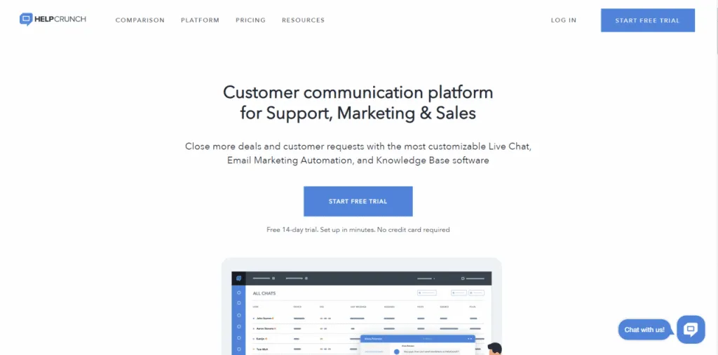 B2ap3 Large Customer Communication Platform HelpCrunch 1024x507