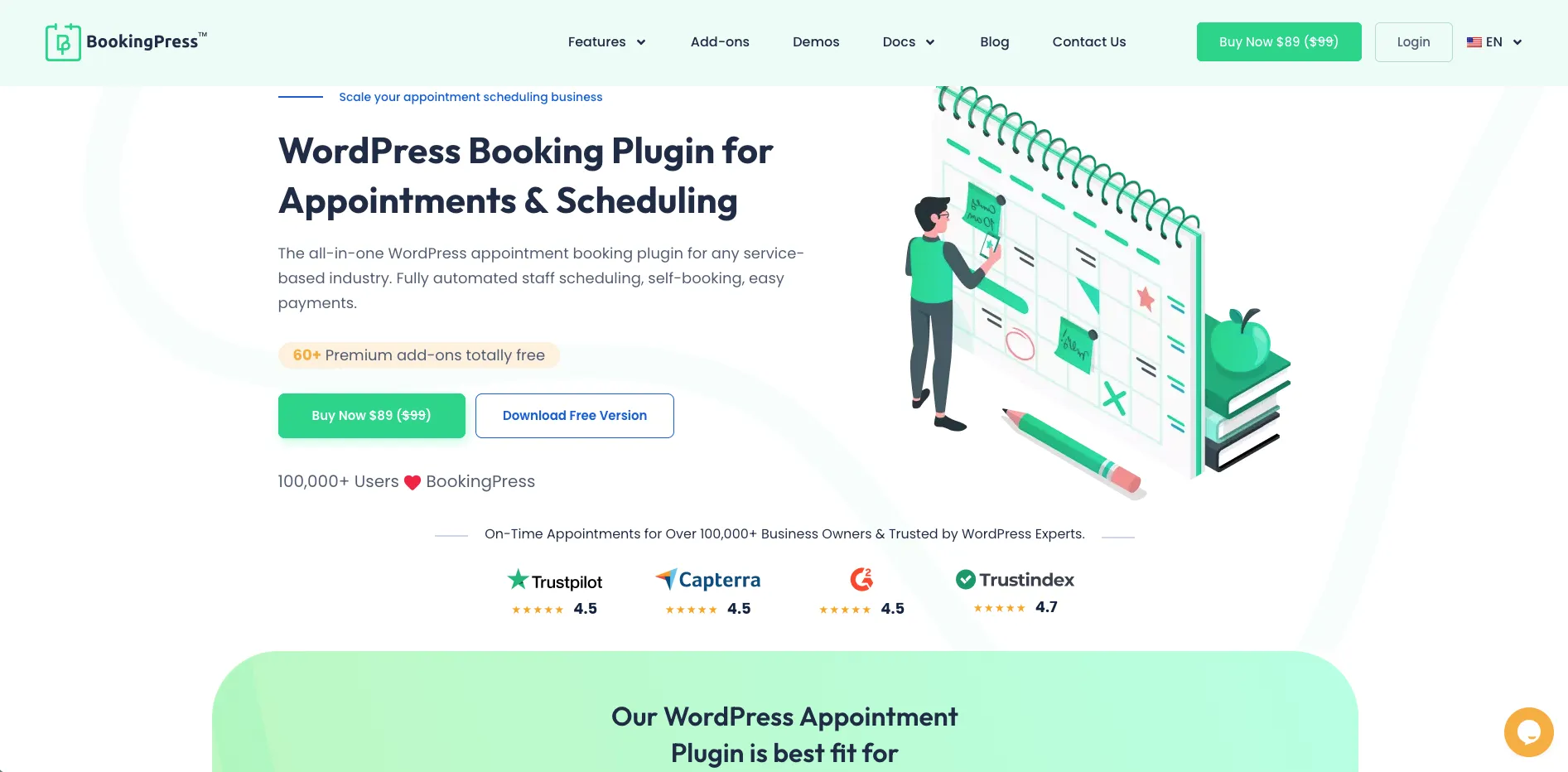 BookingPress - The Complete Appointment System BookingPress WordPress booking plugin interface