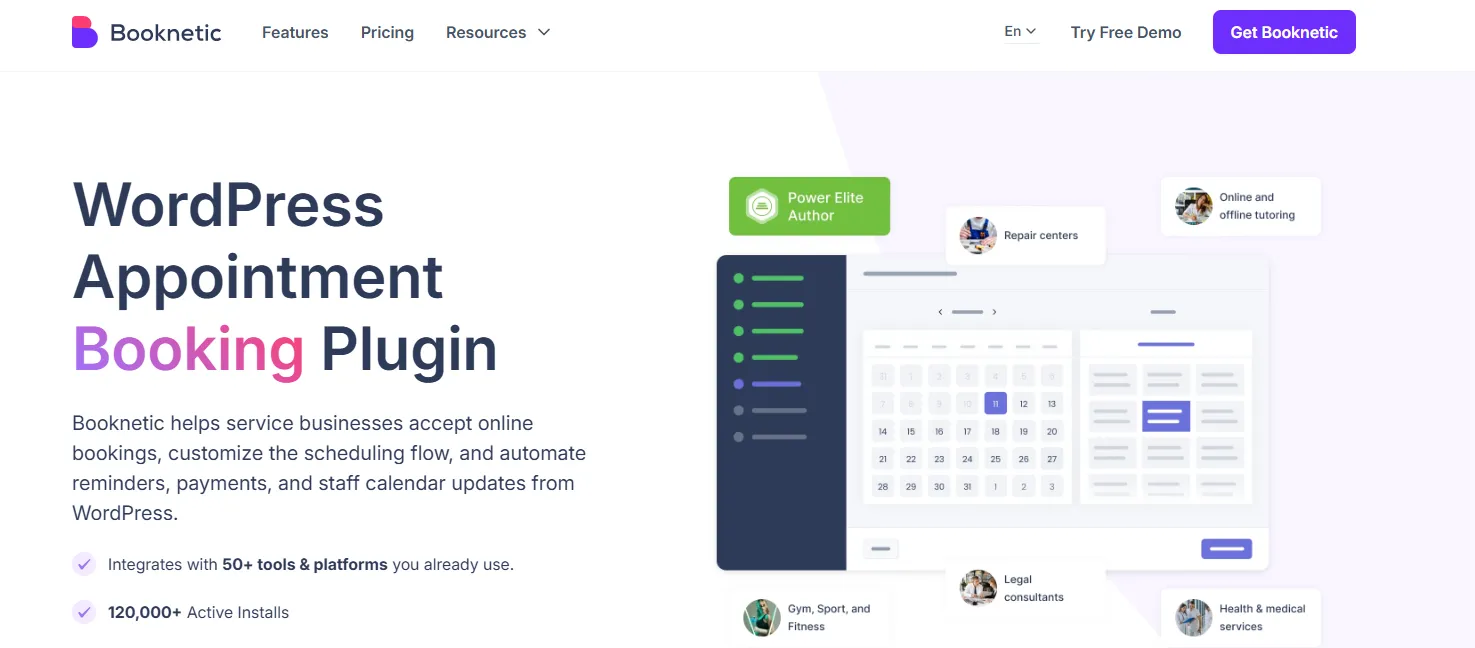 Booknetic – WordPress Appointment Booking Plugin Booknetic WordPress appointment booking plugin