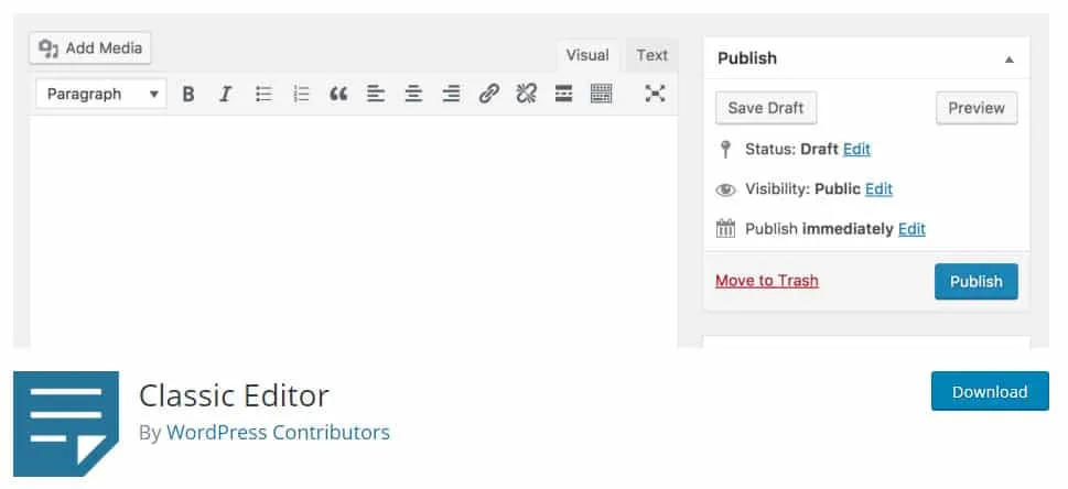 Classic Editor