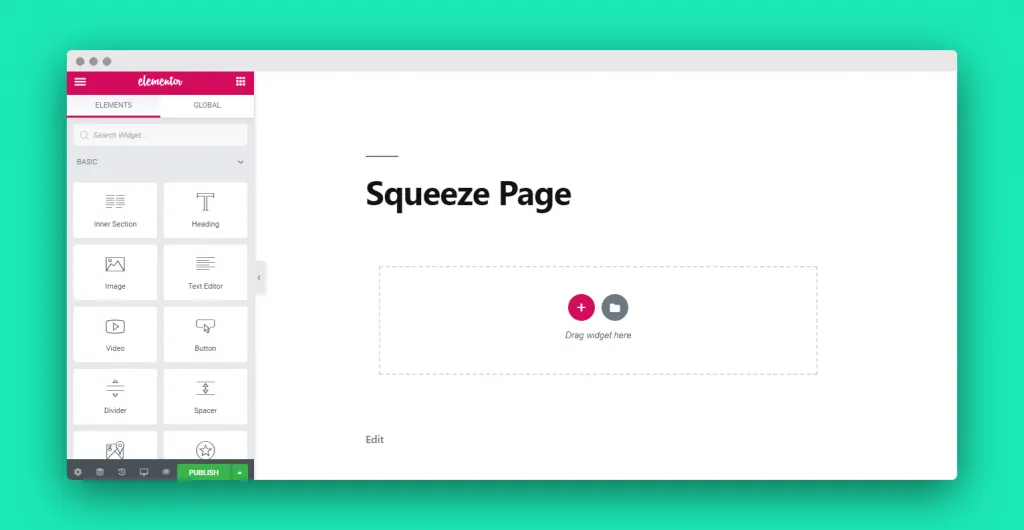 Elementor Squeze Page 1024x530