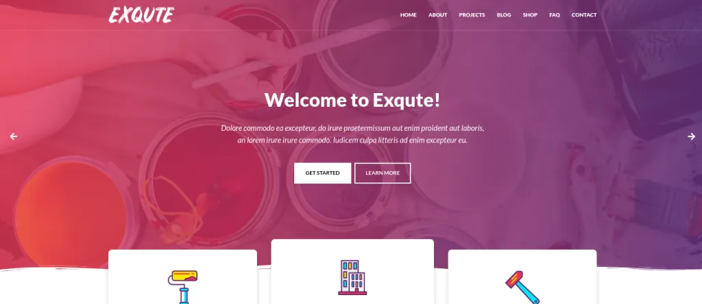 exqute WP theme