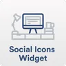 Social Icons Widget & Block icon